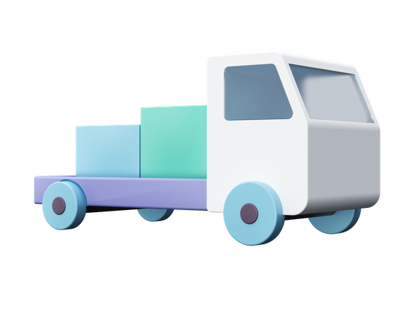 Caminhão de transporte  3D Illustration