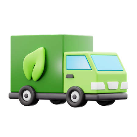 Caminhão verde  3D Icon