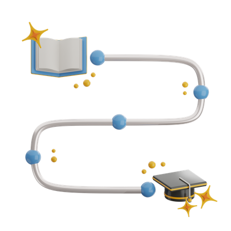 Caminho de aprendizagem  3D Icon