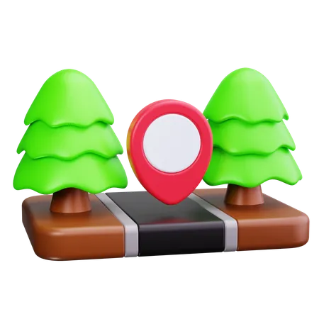 Caminho a pé  3D Icon