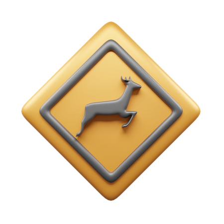 Camino de animales  3D Icon