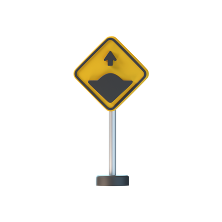 Carretera desigual  3D Icon