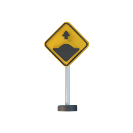 Carretera desigual  3D Icon
