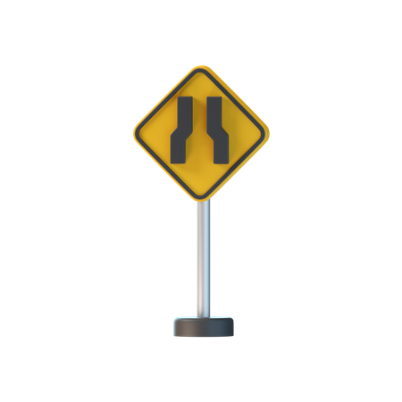 Camino estrecho  3D Icon