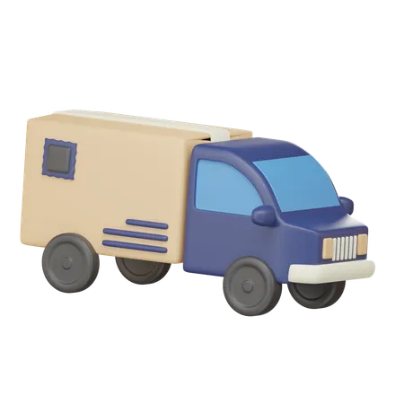 Camion avec remorque  3D Icon