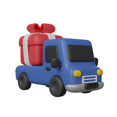 Camion cadeau  3D Icon