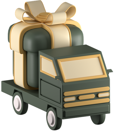 Camion cadeau  3D Icon