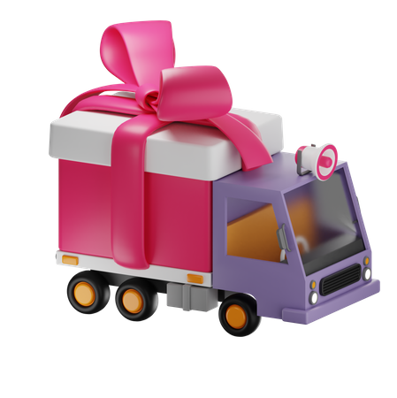 Camion cadeau  3D Icon