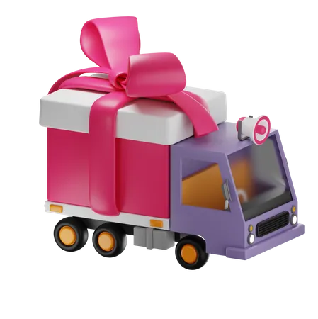 Camion cadeau  3D Icon