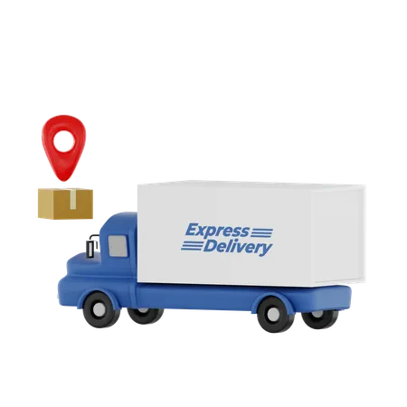 Camion de marchandises  3D Icon