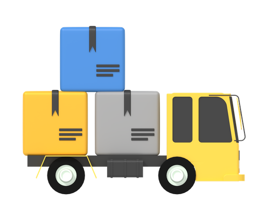 Camion de marchandises  3D Icon