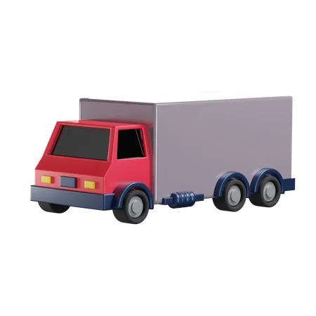 Camion de marchandises  3D Illustration