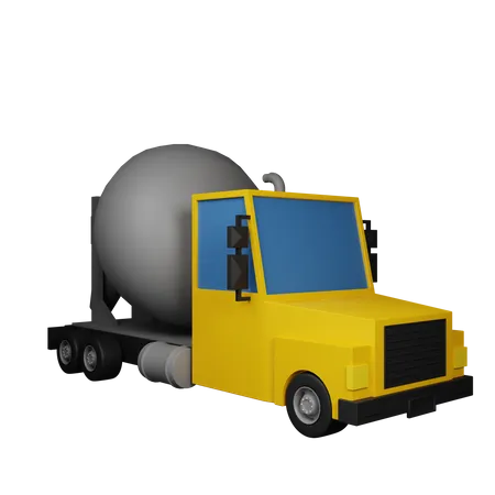 Camion de ciment  3D Icon