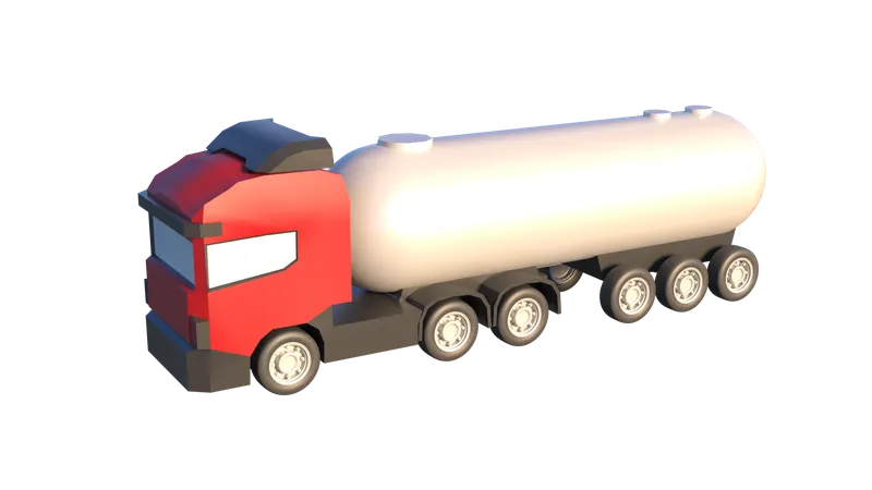 Camión cisterna de petróleo  3D Icon