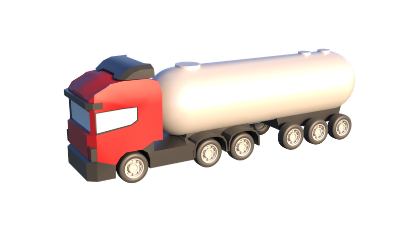 Camion-citerne pétrolier  3D Icon