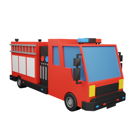 Camión de bomberos  3D Icon