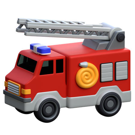 Camión de bomberos  3D Icon