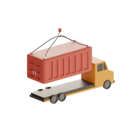 Camión de carga  3D Icon