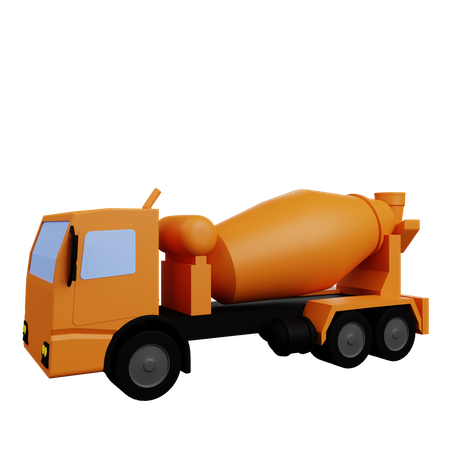 Camión de cemento  3D Illustration