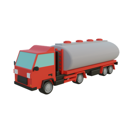 Camión de combustible  3D Illustration