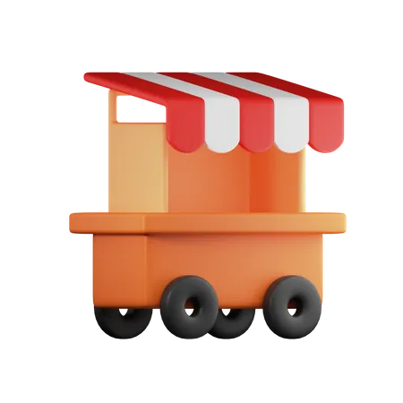 Camión de comida  3D Illustration