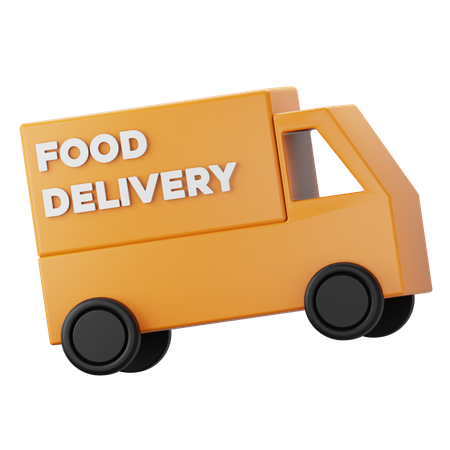 Camión de comida de entrega  3D Icon
