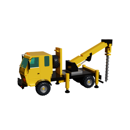 Camion de forage  3D Icon