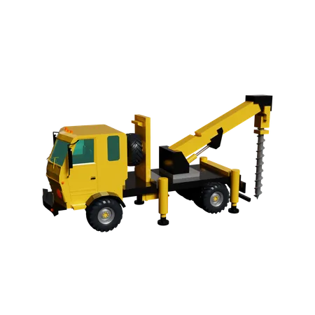 Camion de forage  3D Icon