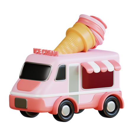 Camion de glace  3D Icon