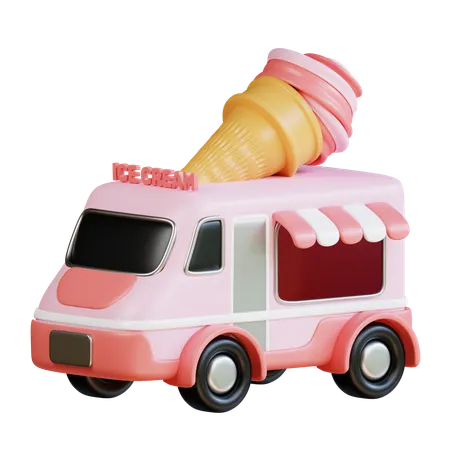 Camion de glace  3D Icon