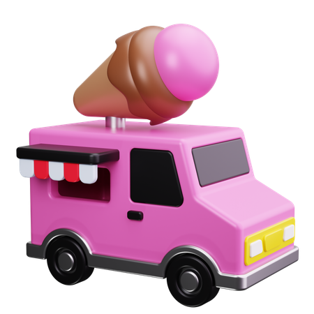 Camion de glace  3D Icon