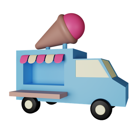 Camion de glace  3D Icon