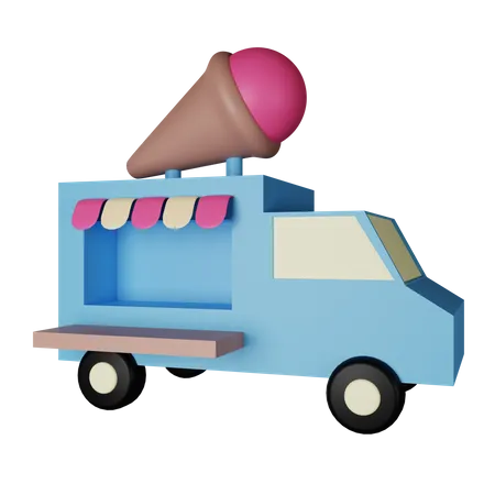 Camion de glace  3D Icon