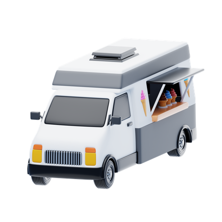 Camion de helados  3D Icon