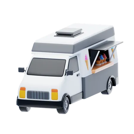 Camion de helados  3D Icon