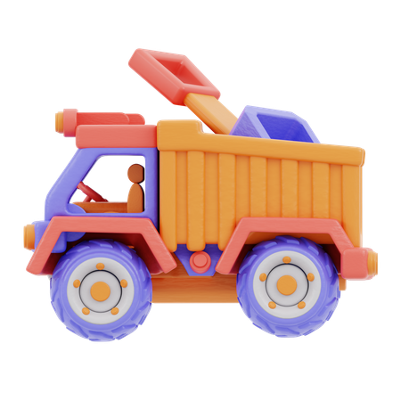 Coche camion de juguete  3D Icon