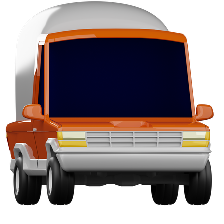 Camion de leche  3D Icon