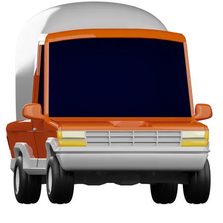 Camion de leche  3D Icon