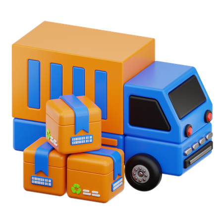 Camion de livraison  3D Icon