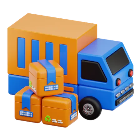 Camion de livraison  3D Icon