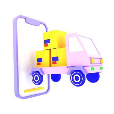 Camion de livraison  3D Icon