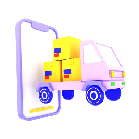 Camion de livraison  3D Icon