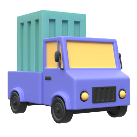 Camion de livraison  3D Illustration