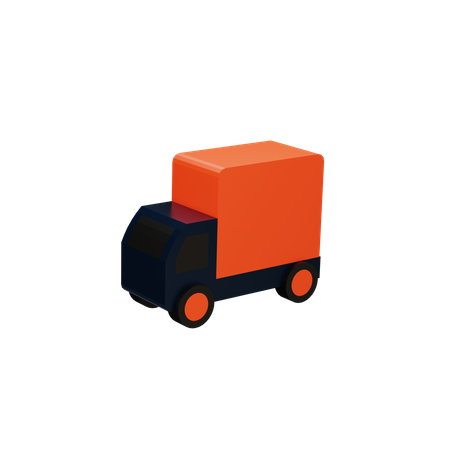 Camion de livraison  3D Illustration