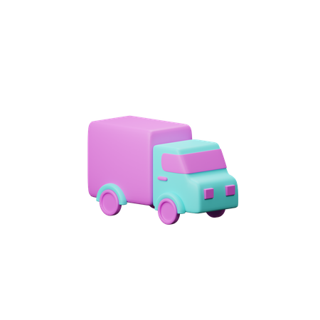 Camion de livraison  3D Illustration