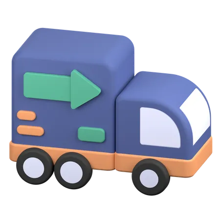 Camion de livraison  3D Illustration