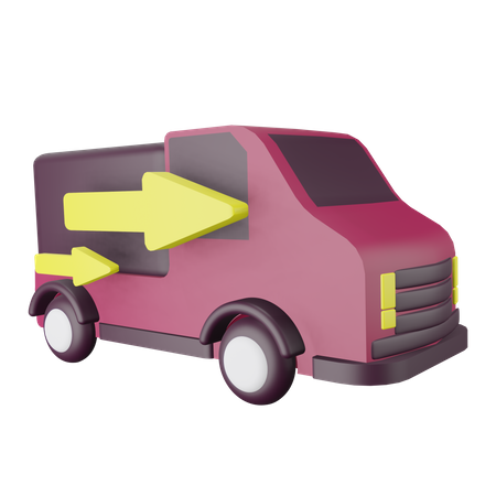 Camion de livraison  3D Illustration