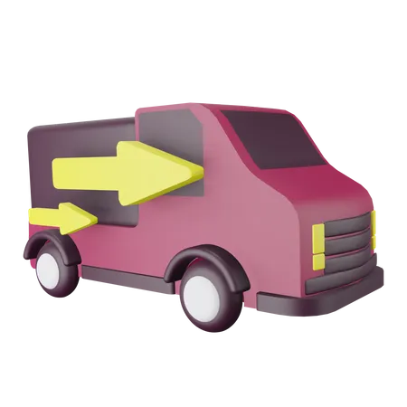 Camion de livraison  3D Illustration