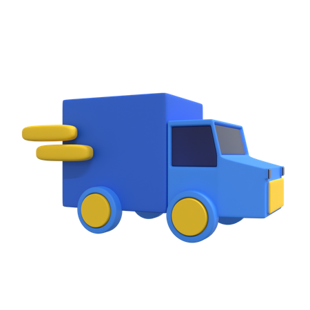 Camion de livraison  3D Illustration