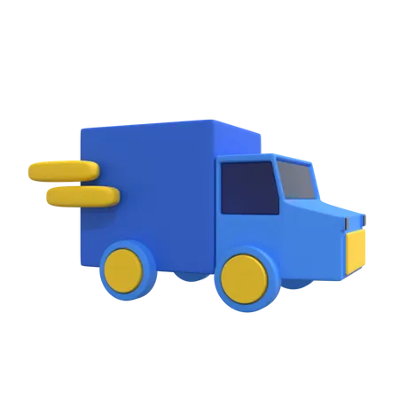 Camion de livraison  3D Illustration